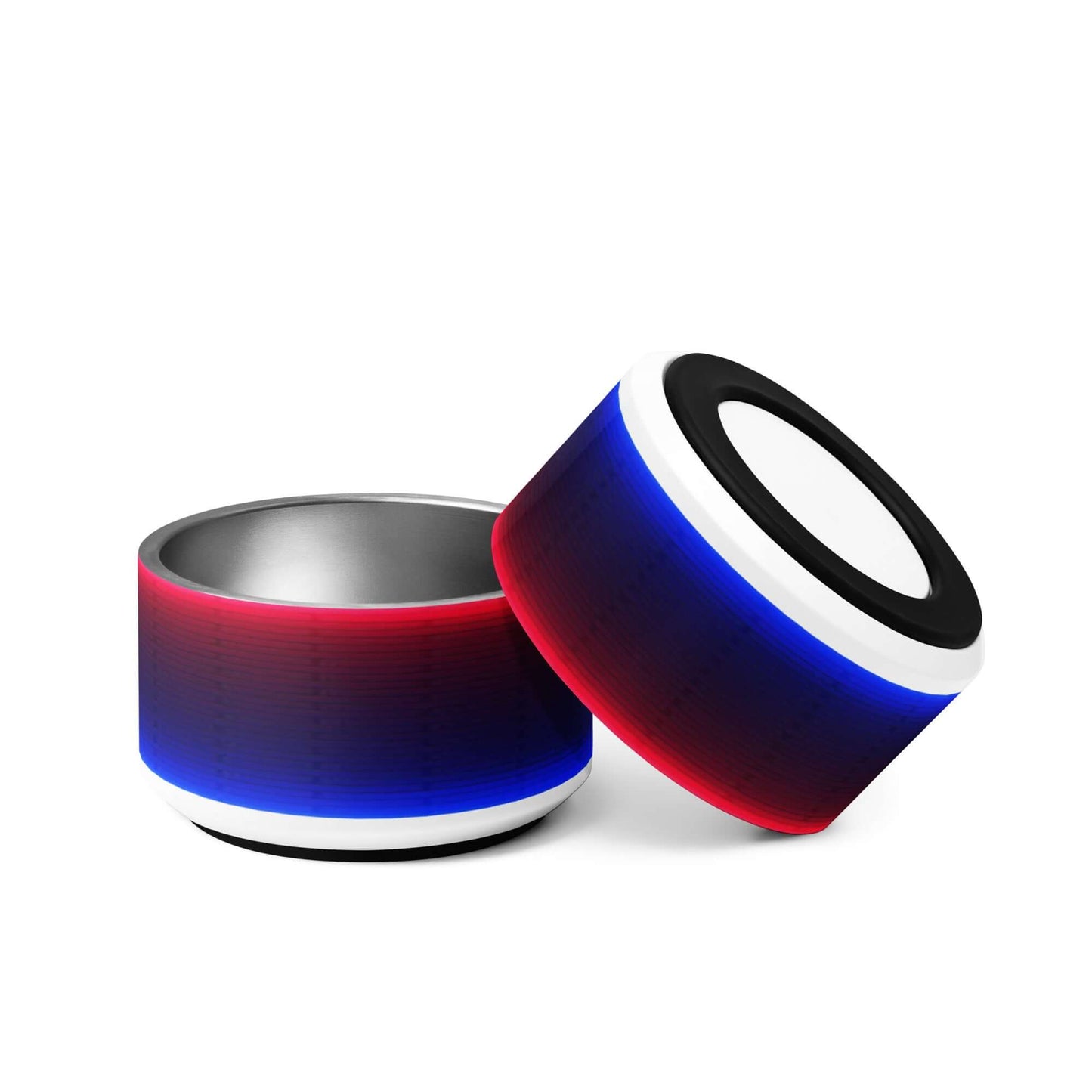 NEON RED/BLUE PET BOWL - 18OZ - The Screamin' Tee