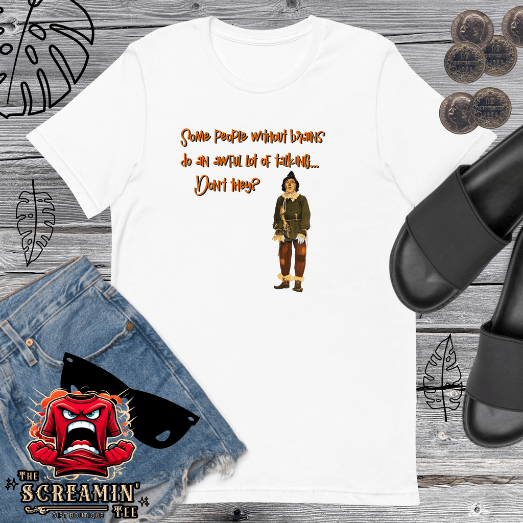 WITHOUT BRAINS UNISEX TSHIRT - The Screamin' Tee