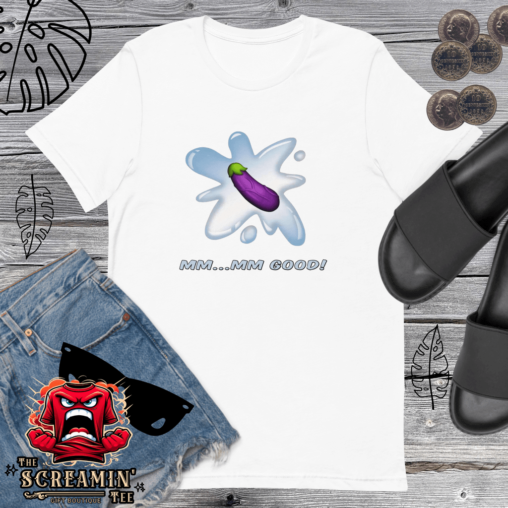 MM-MM-GOOD UNISEX TSHIRT - EGGPLANT - The Screamin' Tee