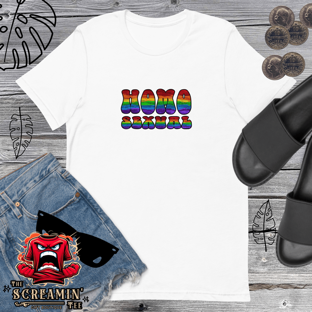 HOMOSEXUAL UNISEX TSHIRT - The Screamin' Tee