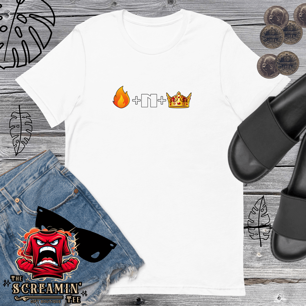 FLAME-N-QUEEN UNISEX TSHIRT - The Screamin' Tee