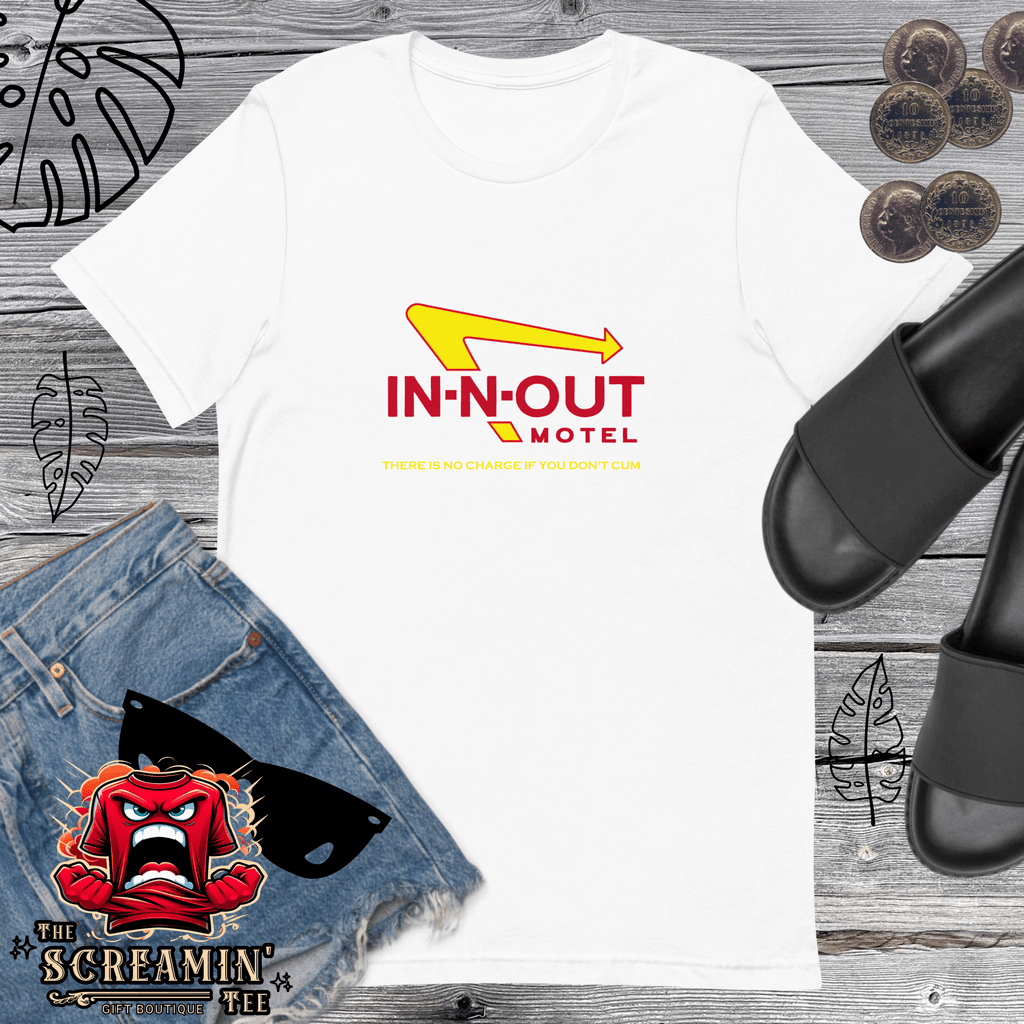 IN-N-OUT MOTEL UNISEX TSHIRT - The Screamin' Tee