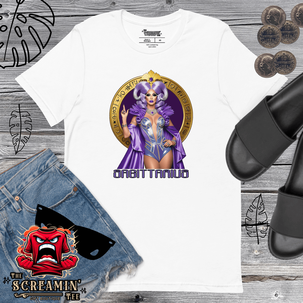 Haus Of Zodiac T-Shirt | Arrow A'Mour (Sagittarius) featuring stylish graphic design on a laid-back outfit