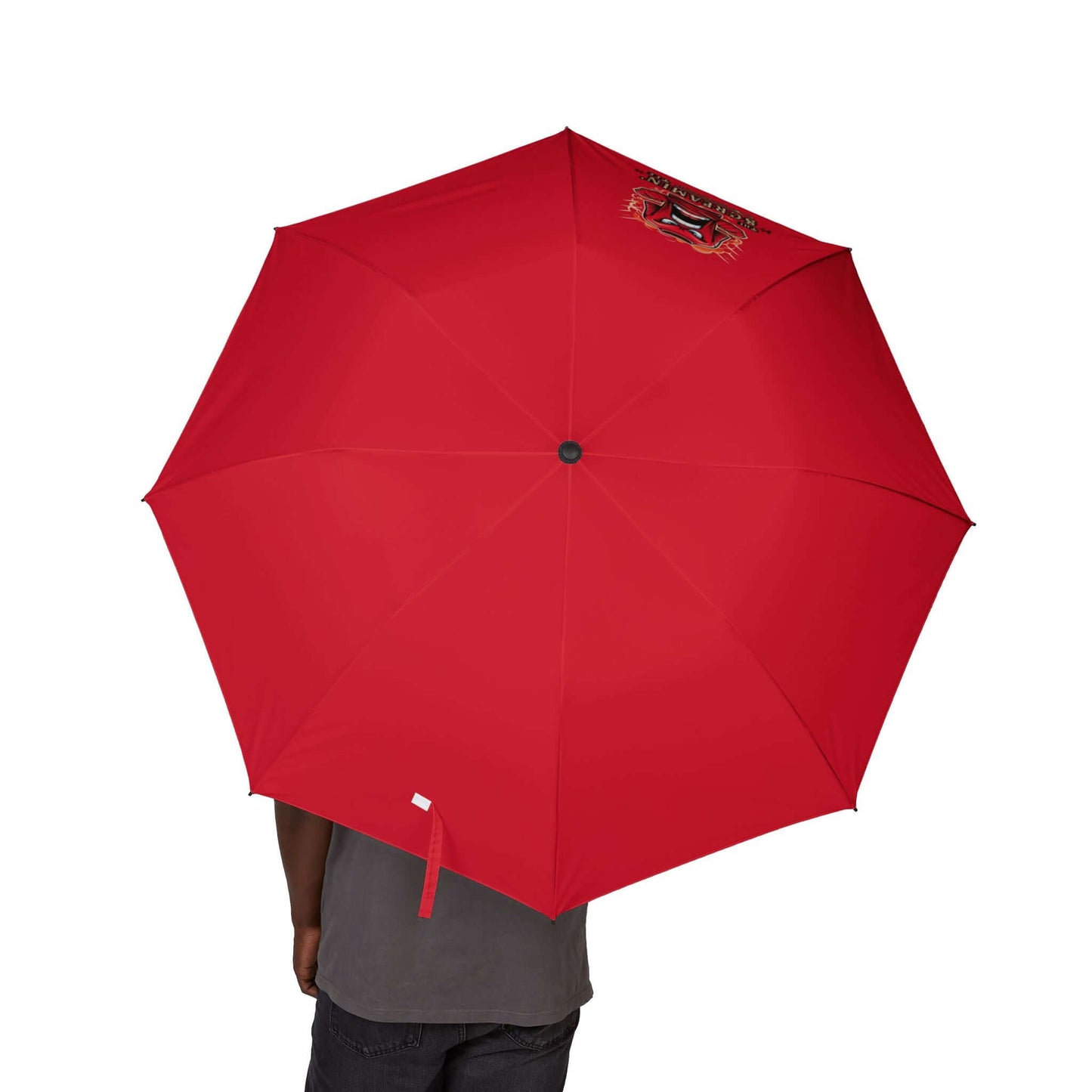 The Screamin' Tee Foldable Umbrella | Ruby