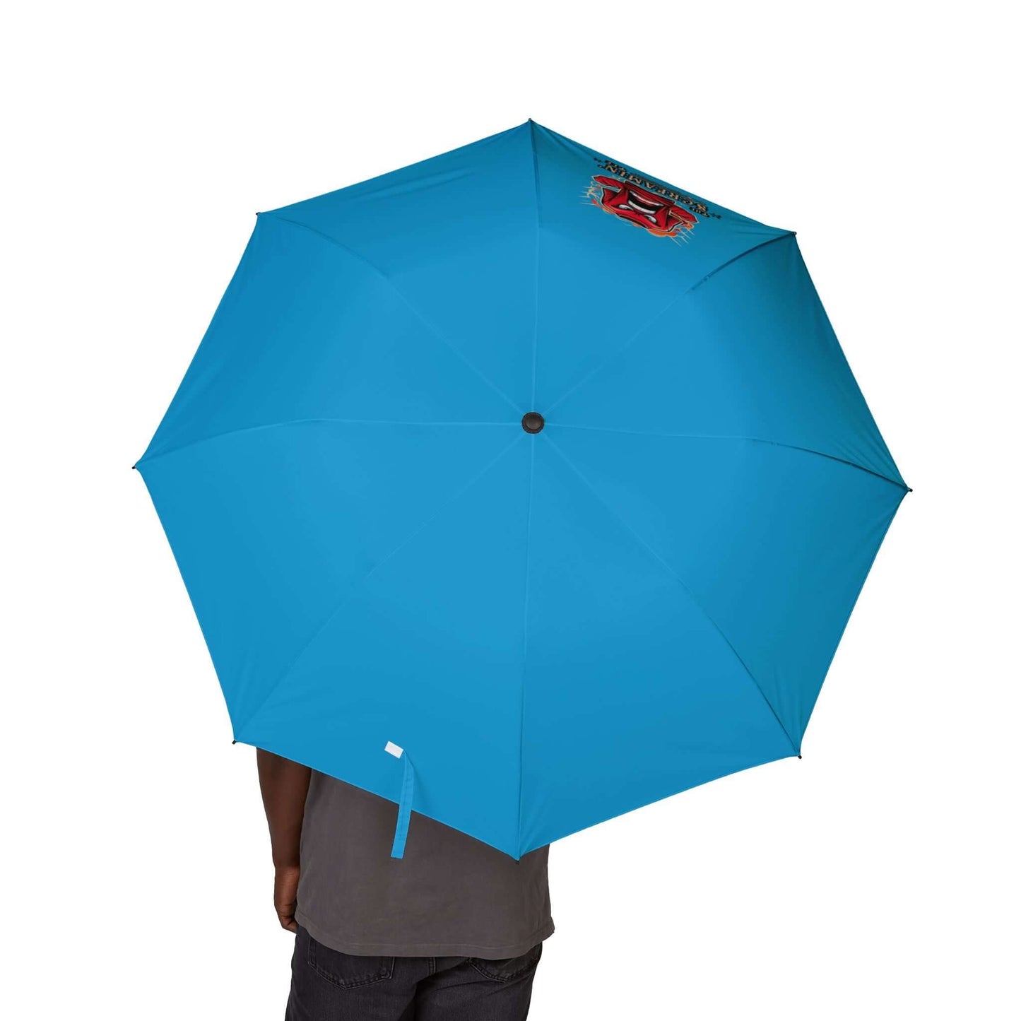 The Screamin' Tee Foldable Umbrella | Lapis