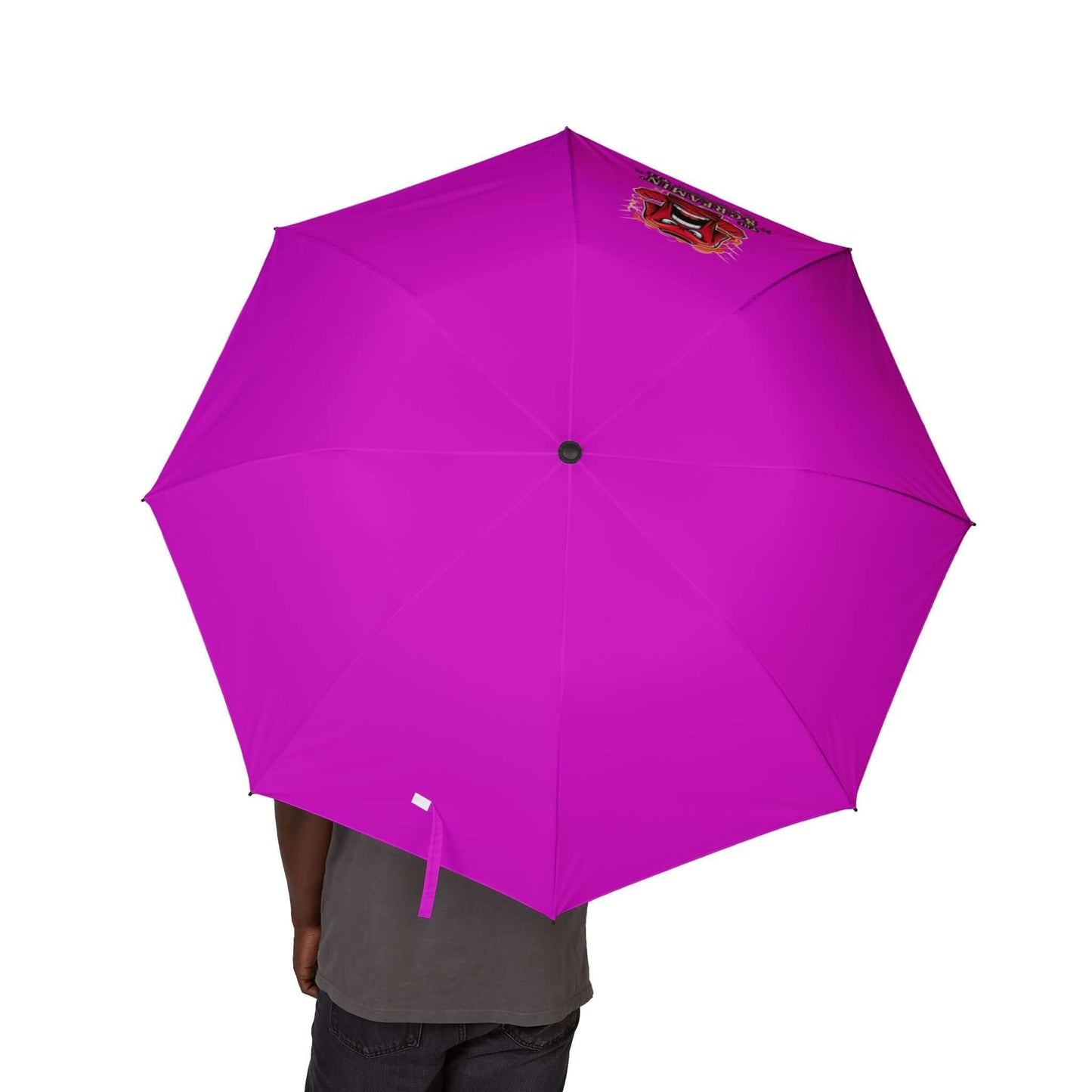 The Screamin' Tee Foldable Umbrella | Garnet