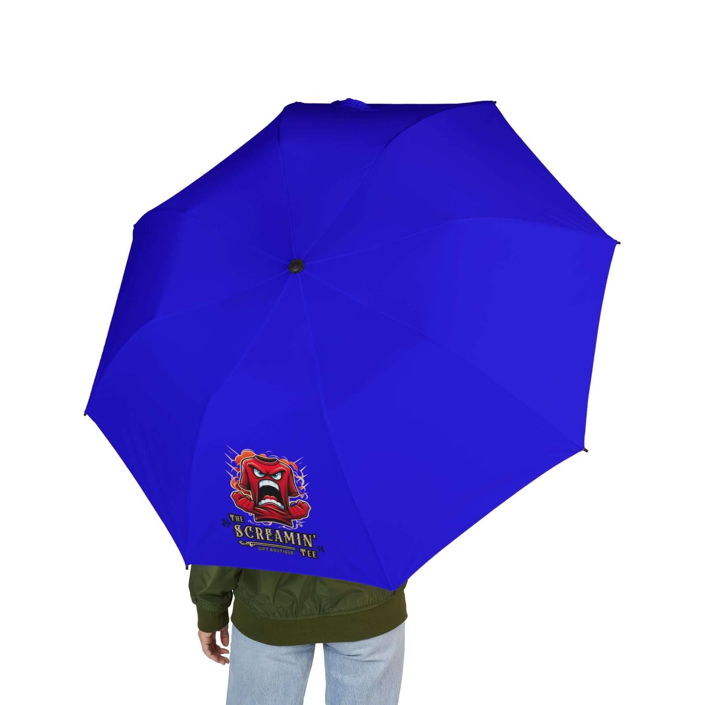 The Screamin' Tee Foldable Umbrella | Sapphire