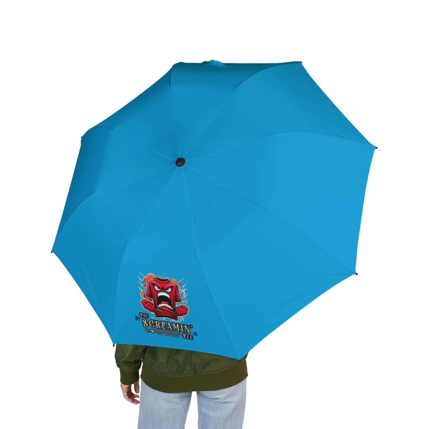 The Screamin' Tee Foldable Umbrella | Lapis