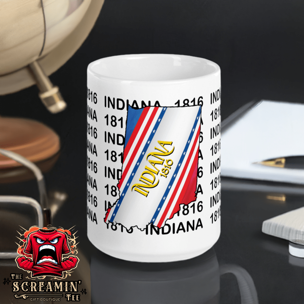 50 STATES MUG - INDIANA - The Screamin' Tee