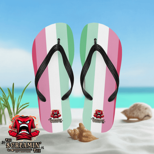 Abrosexual Pride Flip Flops