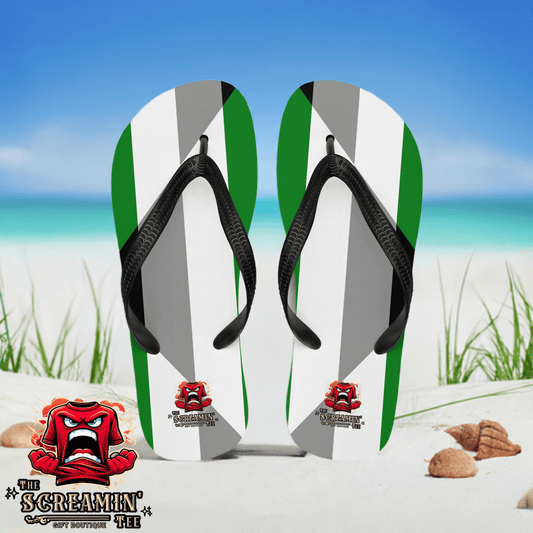 Aegoromantic Pride Flip Flops