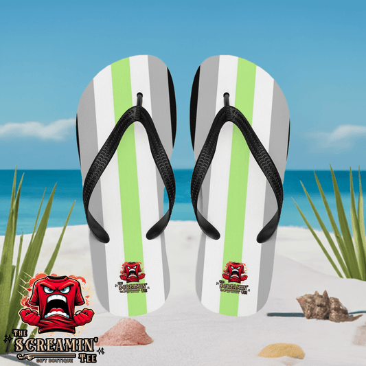 Agender Pride Flip Flops