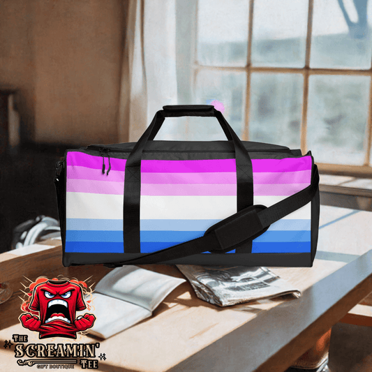 Bi-Curious Pride Duffle Bag