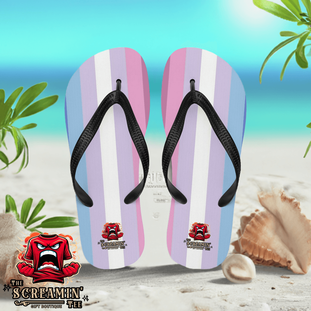 Bigender Pride Flip Flops