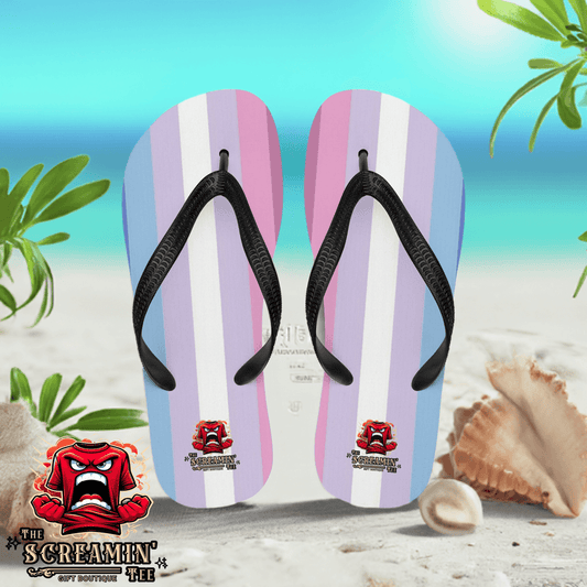 Bigender Pride Flip Flops