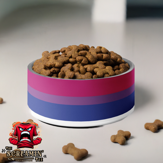 BISEXUAL PRIDE PET BOWL - 32OZ - The Screamin' Tee