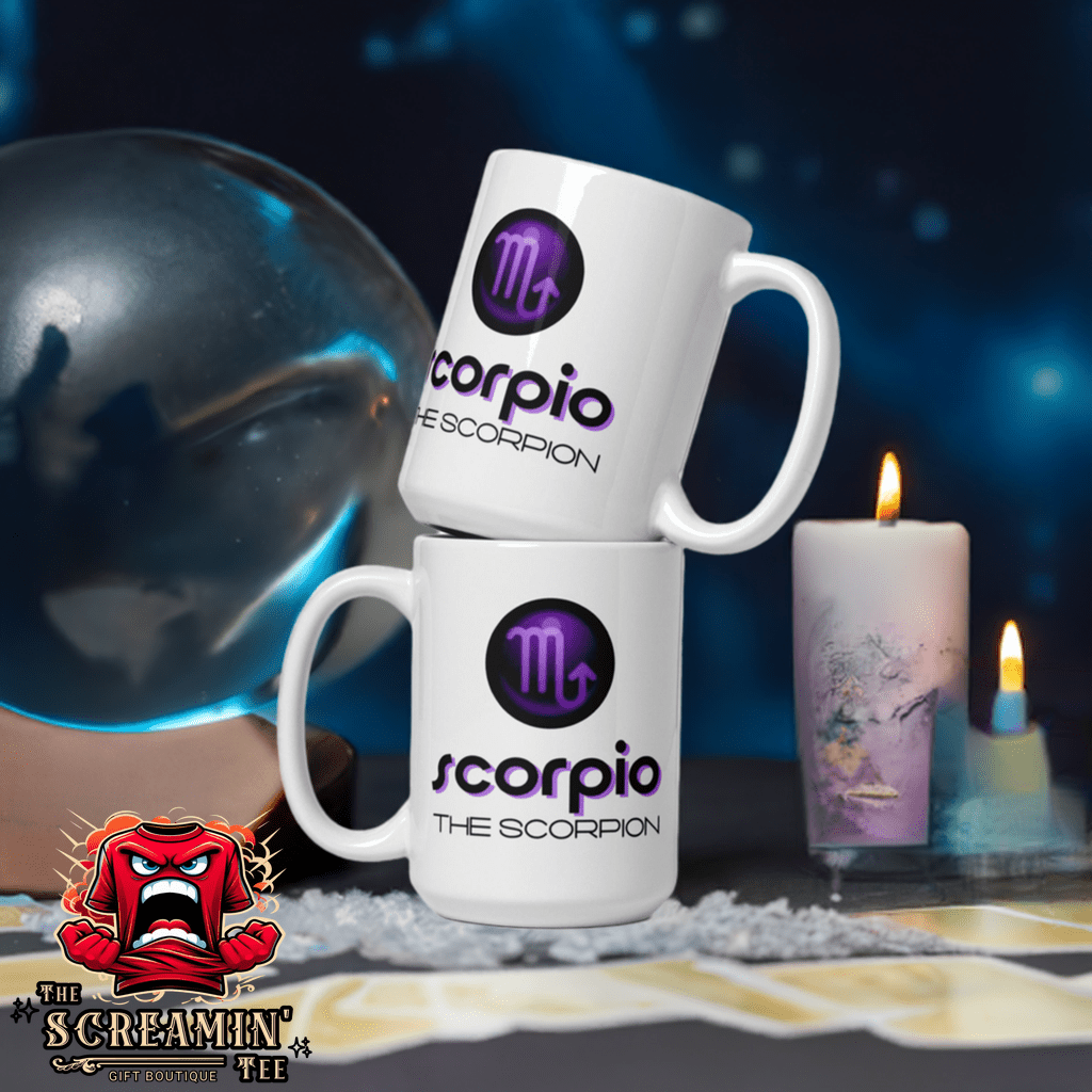 CABOCHON ZODIAC MUG - SCORPIO - The Screamin' Tee