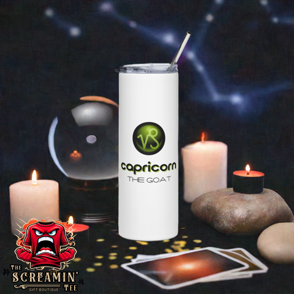 CABOCHON ZODIAC TUMBLER - CAPRICORN - The Screamin' Tee