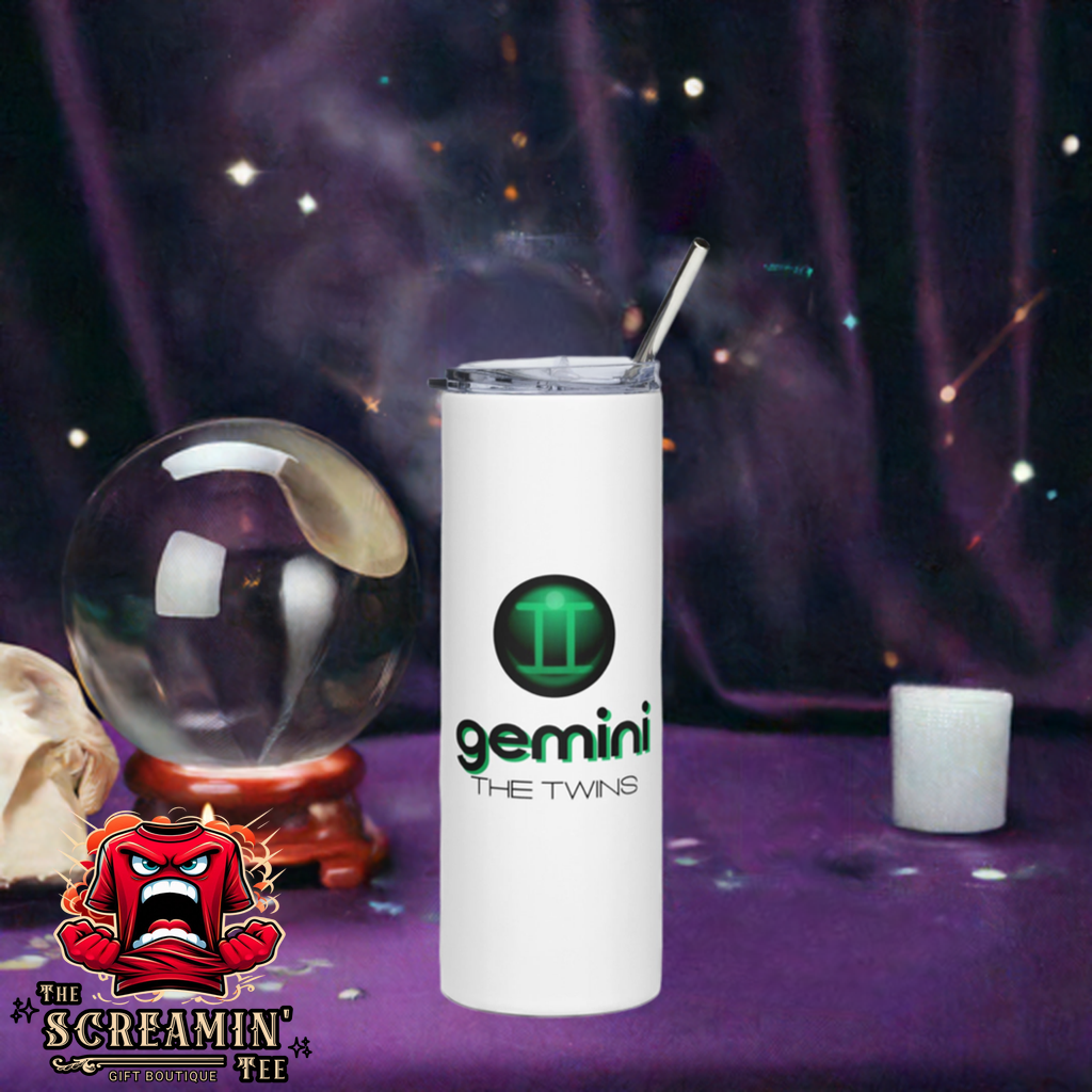 CABOCHON ZODIAC TUMBLER - GEMINI - The Screamin' Tee