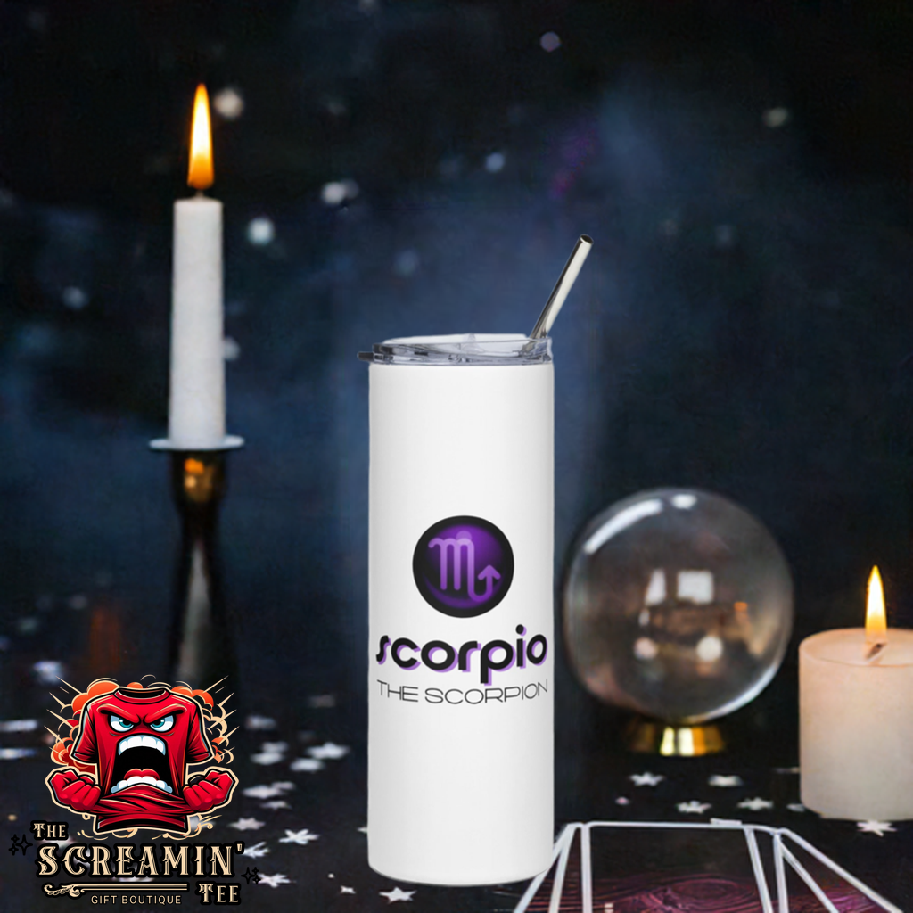 CABOCHON ZODIAC TUMBLER - SCORPIO - The Screamin' Tee