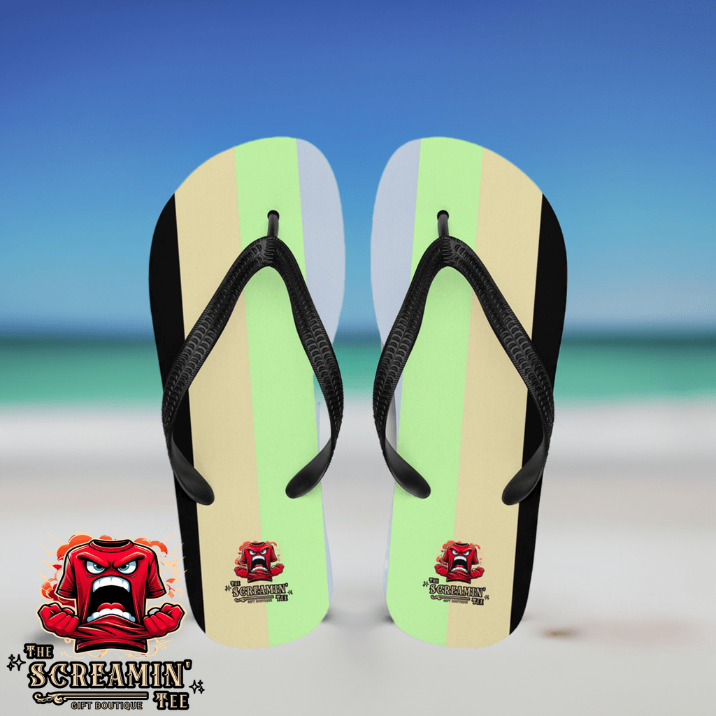 Cassgender Pride Flip Flops