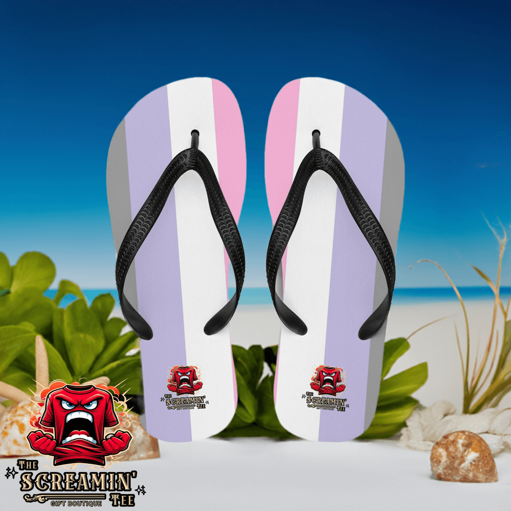 Cupiosexual Pride Flip Flops