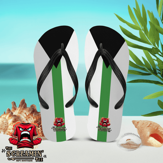 Demiromantic Pride Flip Flops