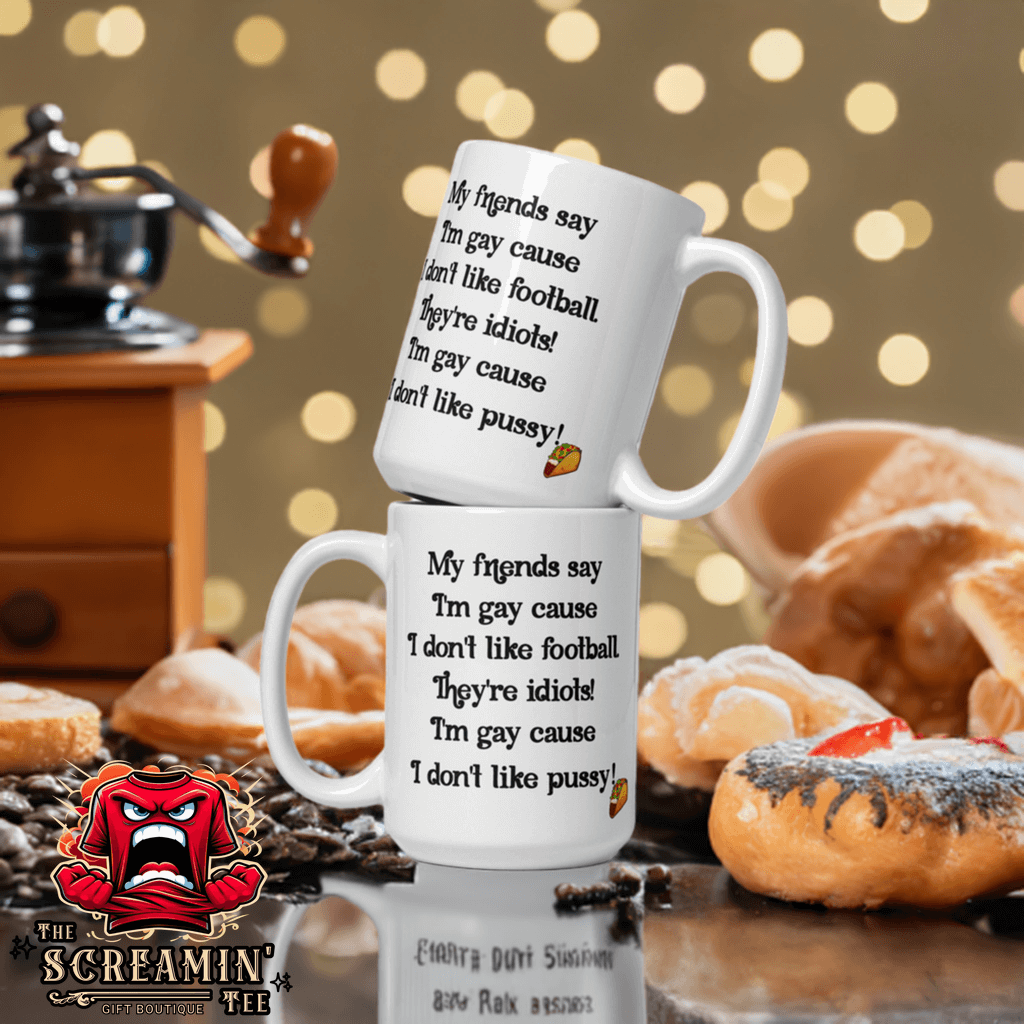 FOOTBALL/PUSSY MUG - The Screamin' Tee