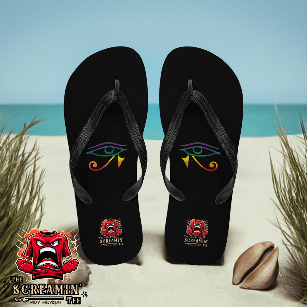 Gay Goth Fetish Flip Flops