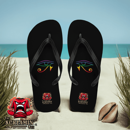 Gay Goth Fetish Flip Flops