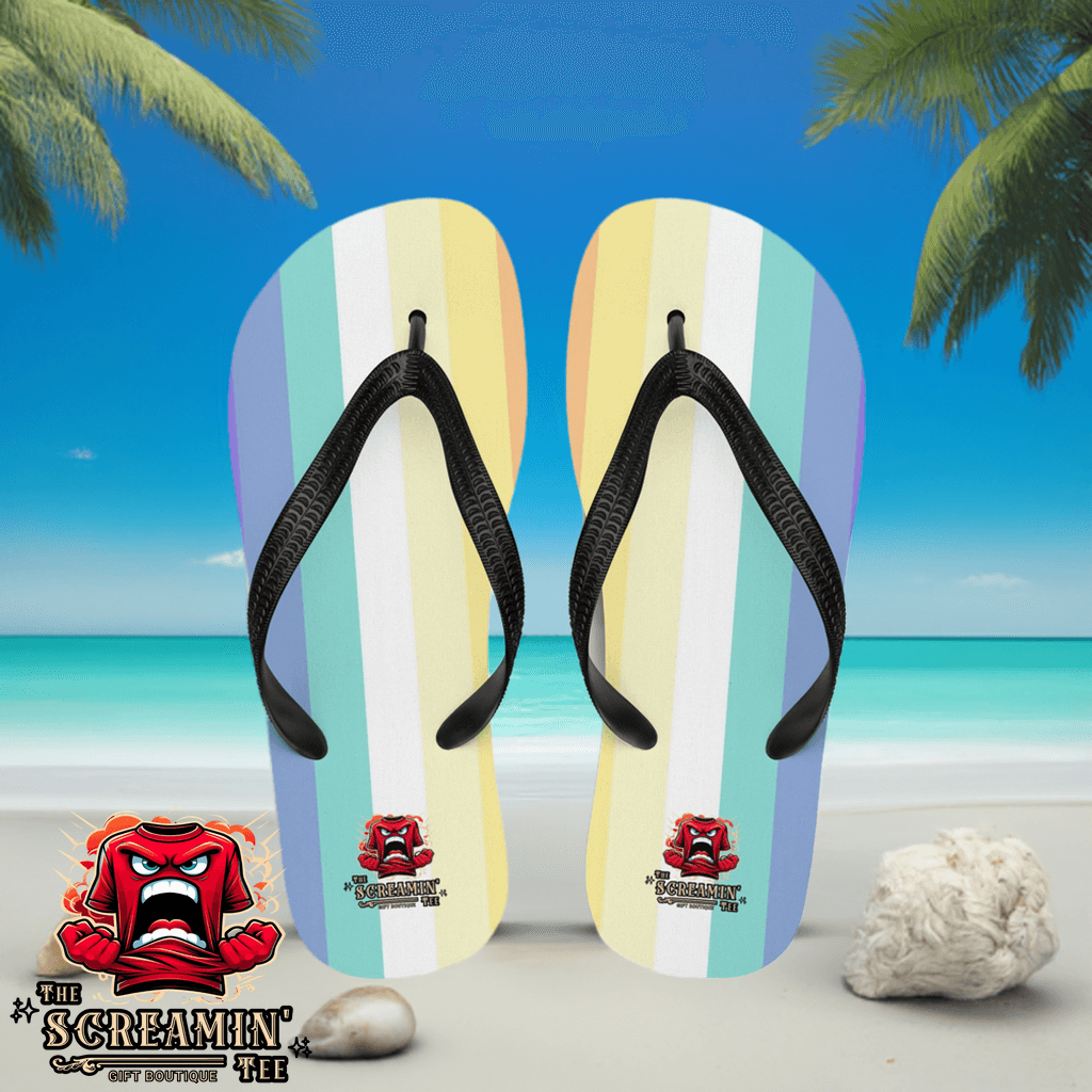 Genderfaun Pride Flip Flops