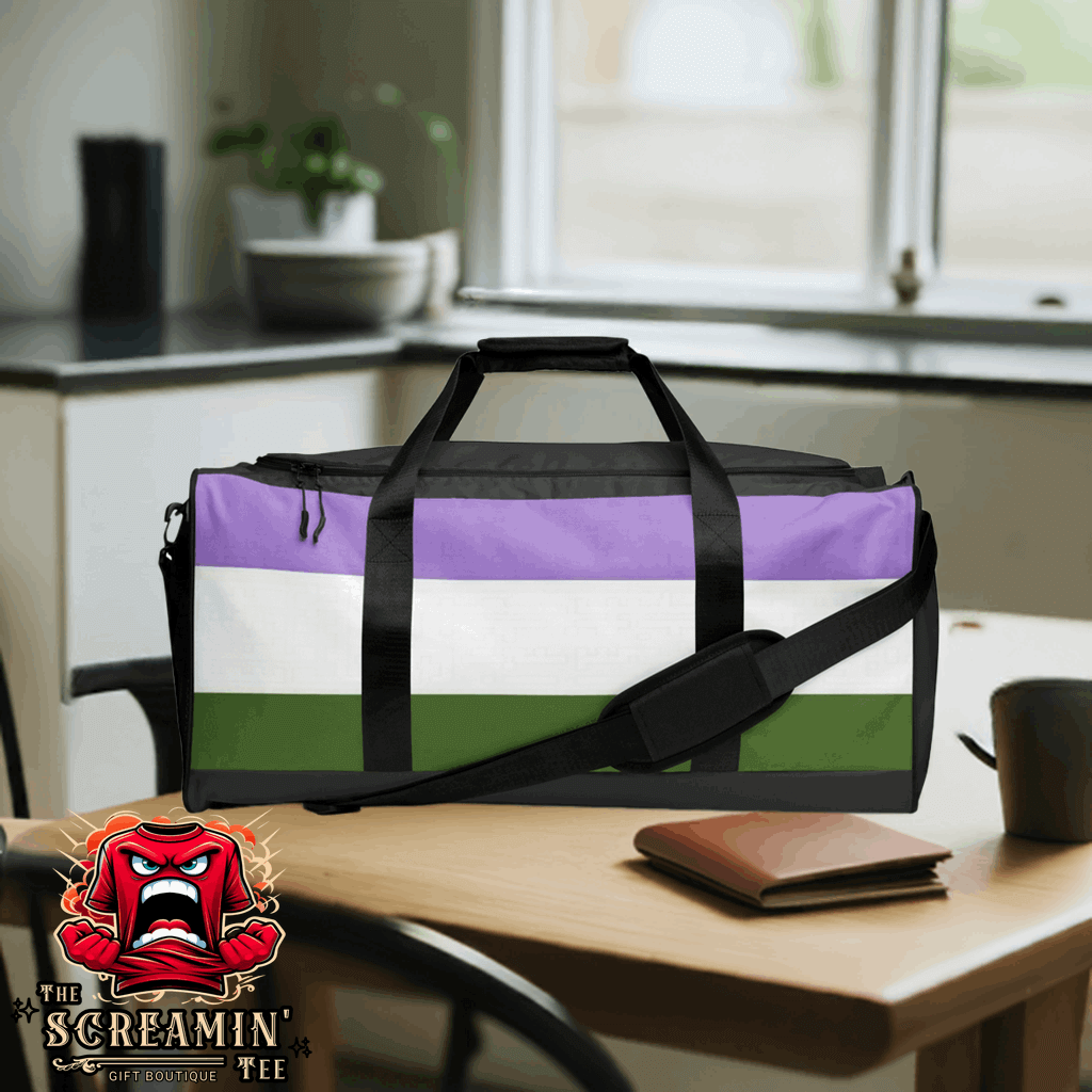 GENDERQUEER PRIDE DUFFLE BAG