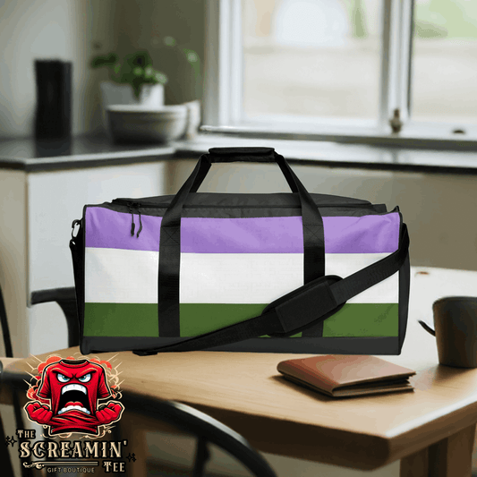 GENDERQUEER PRIDE DUFFLE BAG
