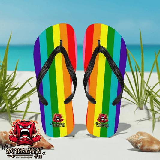 Gilbert Baker Pride Flip Flops