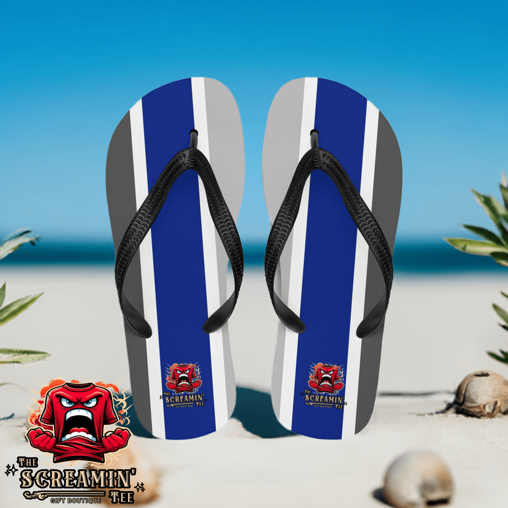 Graygender Pride Flip Flops