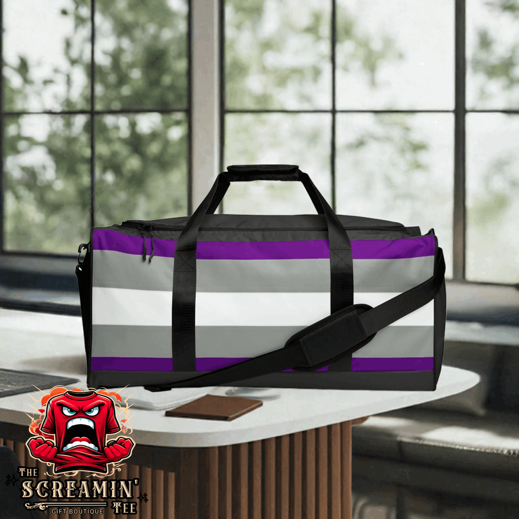GRAYSEXUAL PRIDE DUFFLE BAG