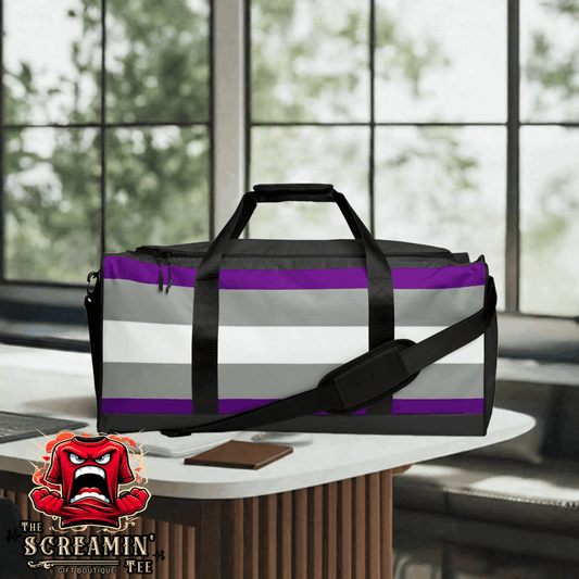 GRAYSEXUAL PRIDE DUFFLE BAG