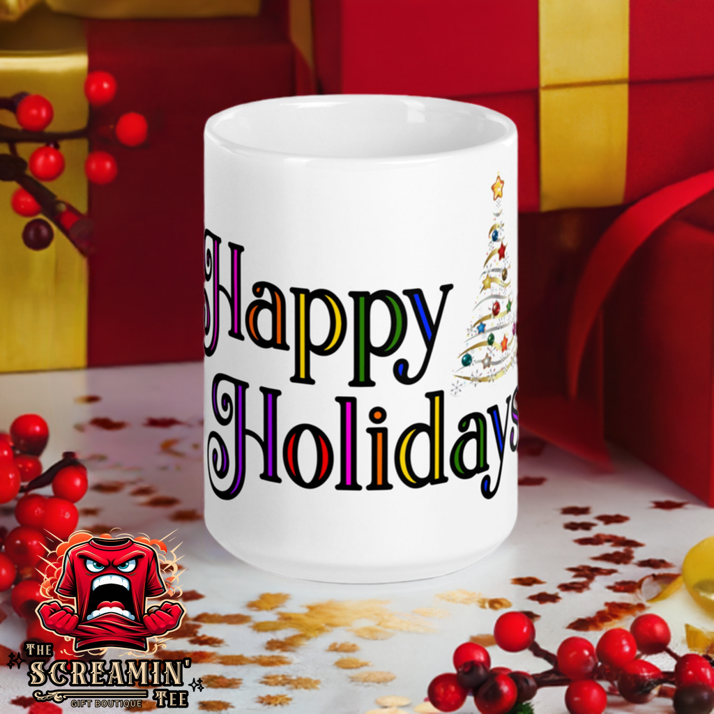 HAPPY HOLIDAYS MUG - FESTIVE