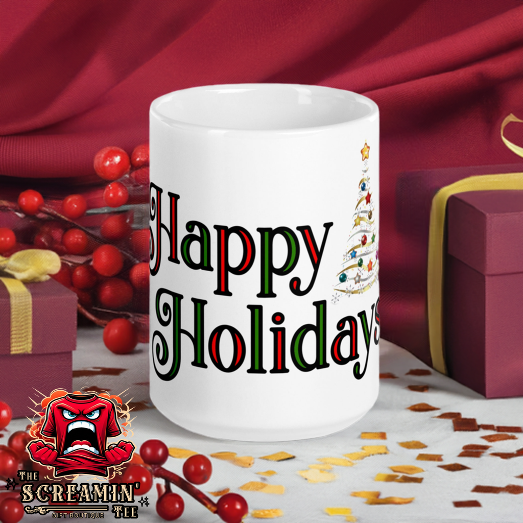 HAPPY HOLIDAYS MUG - TRADITIONAL