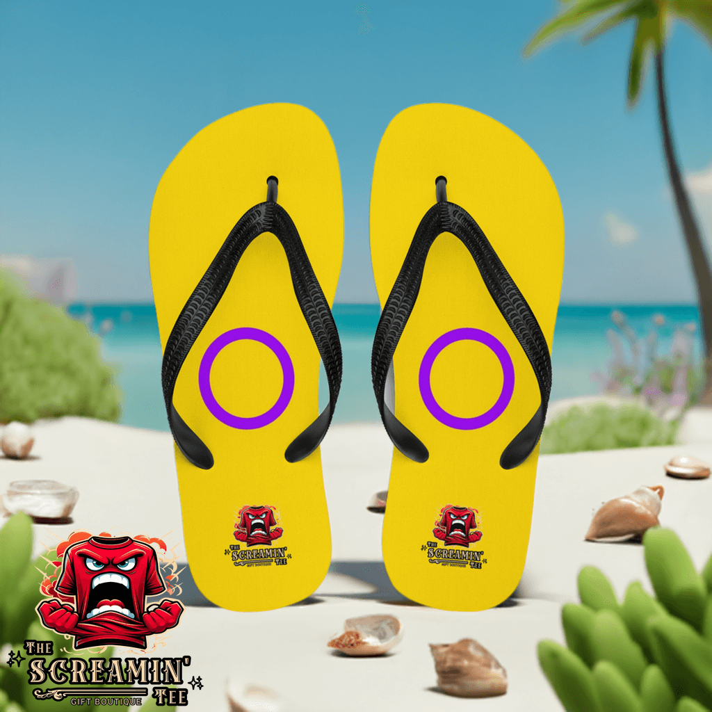 Intersex Pride Flip Flops