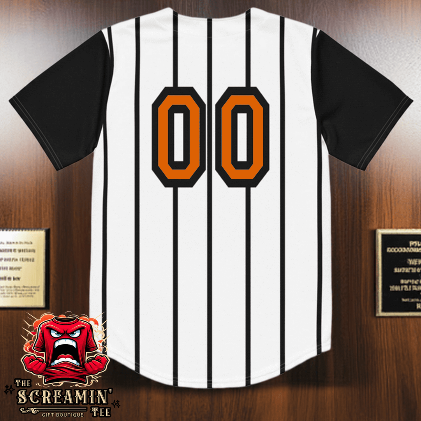 The Screamin' Tee Baseball Jersey | Jasper Logo (White)