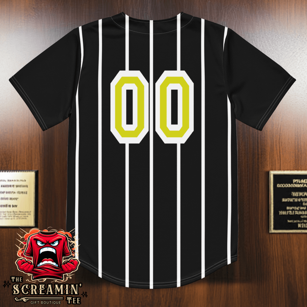 The Screamin' Tee Baseball Jersey | Ctrine Logo (Black)