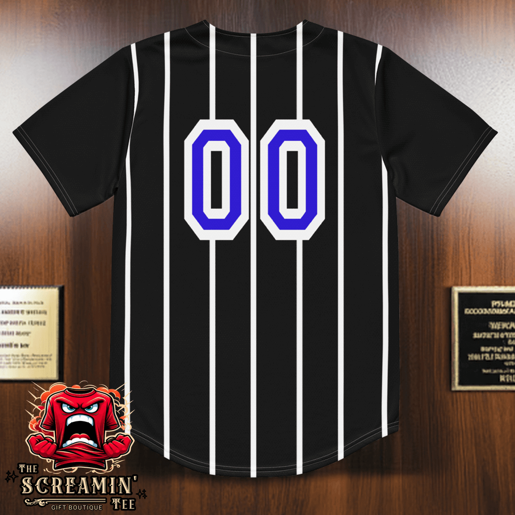 CAMISETA DE BÉISBOL CON LOGOTIPO - LOGOTIPO ZAFIRO (NEGRO)