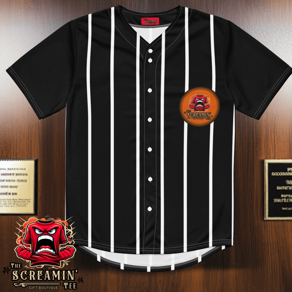 The Screamin' Tee Baseball Jersey | Jasper Logo (Black)