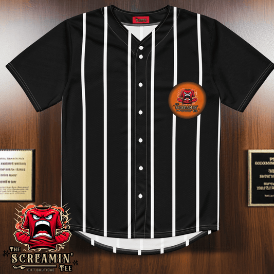 The Screamin' Tee Baseball Jersey | Jasper Logo (Black)