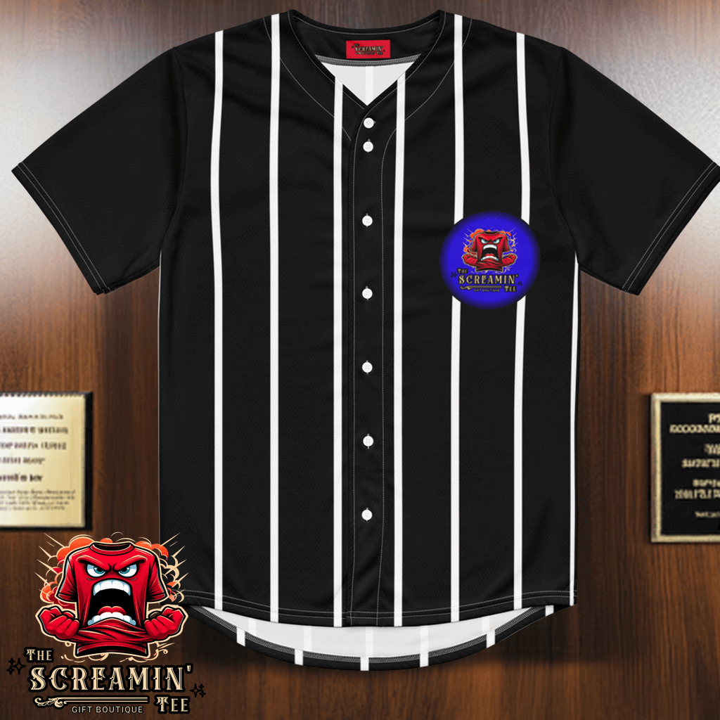 CAMISETA DE BÉISBOL CON LOGOTIPO - LOGOTIPO ZAFIRO (NEGRO)