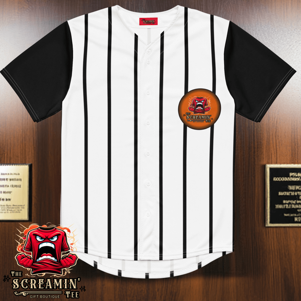 The Screamin' Tee Baseball Jersey | Jasper Logo (White)