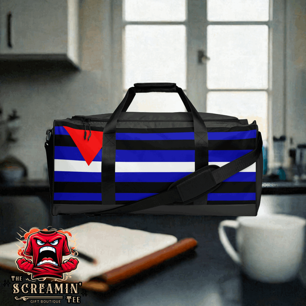 LEATHER QUEER PRIDE DUFFLE BAG