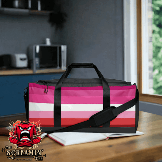 LESBIAN FEMME PRIDE DUFFLE BAG
