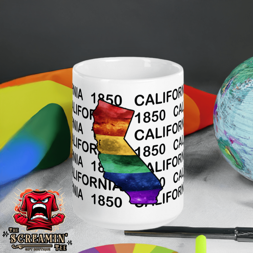 LGBTQ STATES MUG - CALIFORNIA - The Screamin' Tee